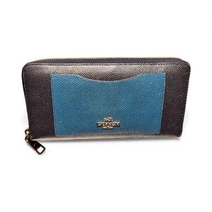 💙Coach Zip-Around Wallet